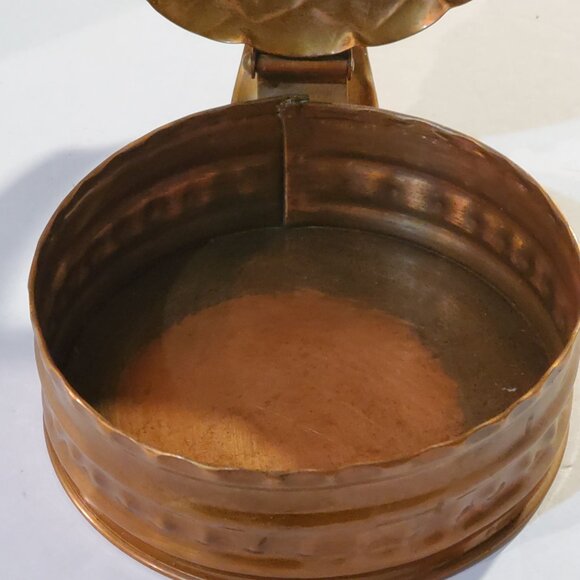 Vintage Hand Hammered Gregorian Solid Copper Silent Butler Crumb/Ash Collector - Picture 6 of 11